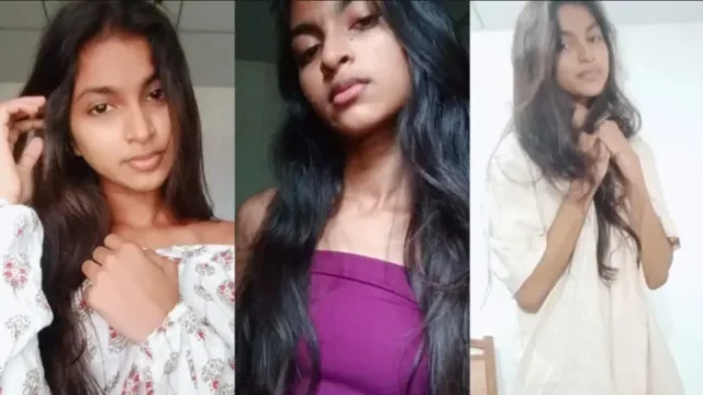 Sri Lankan College GF Show & Sucking on her Thumb Video